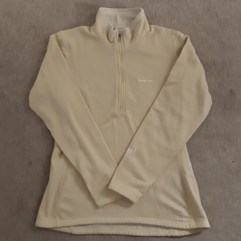 Patagonia Polartec R1 Regulator Waffle Fleece Vintage Pullover, L, Yellow
